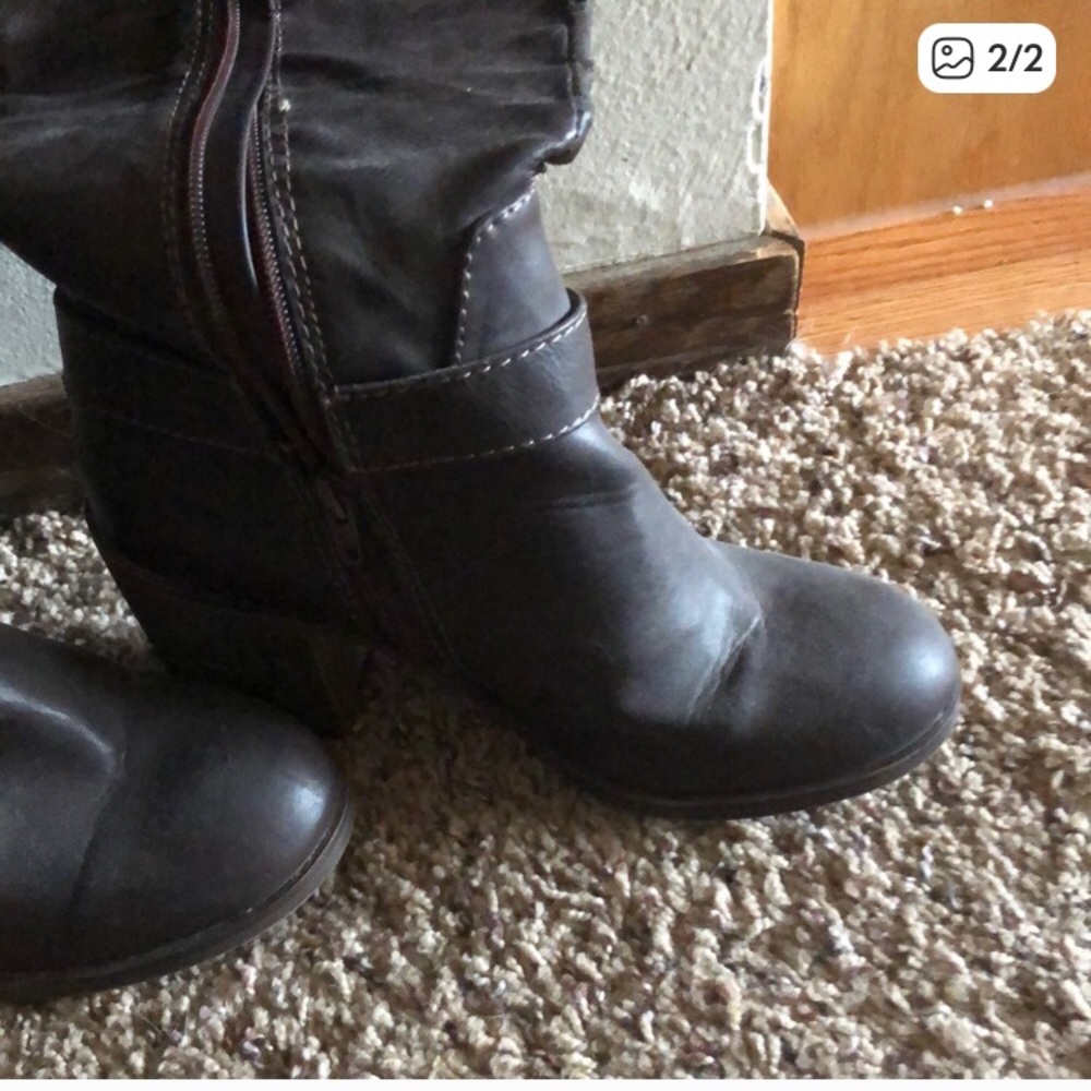Women's Black Leather Boots